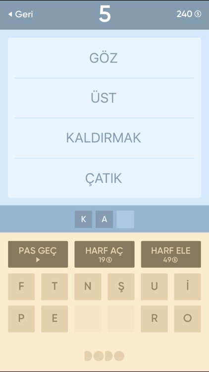 Resimsiz Kelime Bulmaca screenshot-5