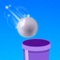 Idle Toss is a fun idle game where you flick to toss balls into a bucket