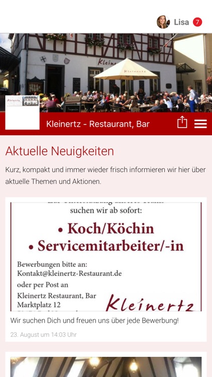 Kleinertz - Restaurant, Bar