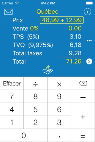 Sales Tax CANADA Calculation screenshot 2