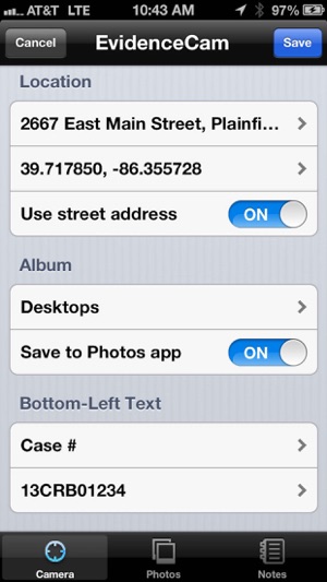 EvidenceCamphoto - evidence for iPhone & iPod(圖2)-速報App
