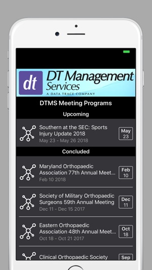 DTMS Meeting Programs