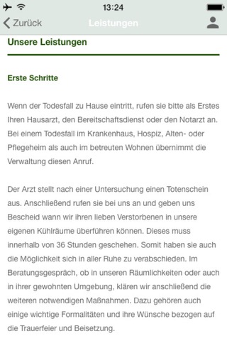 Heinze Bestattungen screenshot 3