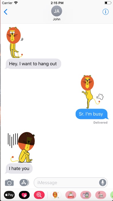 Alex - Lion Emoji GIF screenshot 4