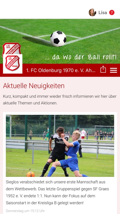 1. FC Oldenburg 1970 e. V. App