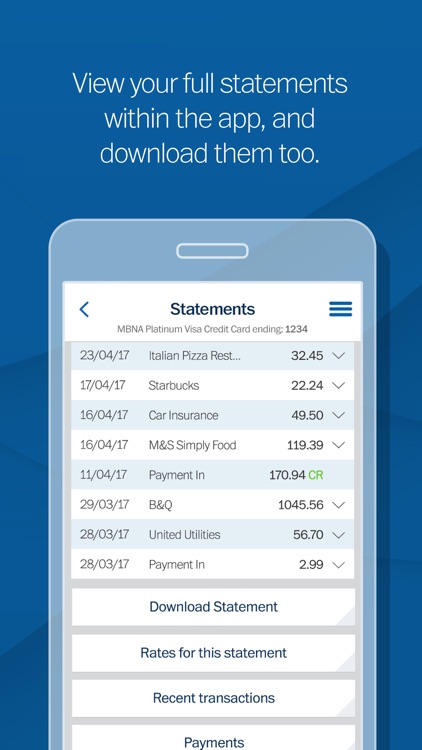 MBNA screenshot-3