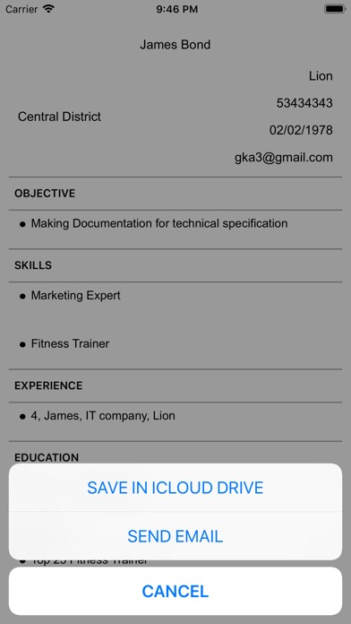 Your Resume, Ton CV screenshot 4