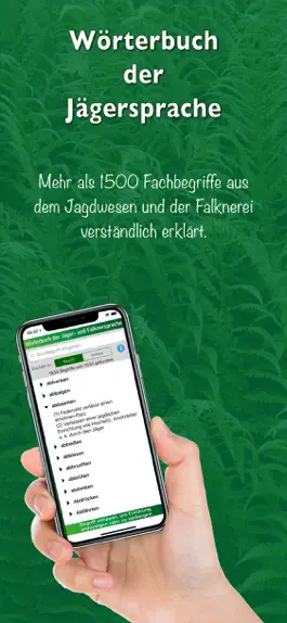 Game screenshot Wörterbuch Jägersprache mod apk