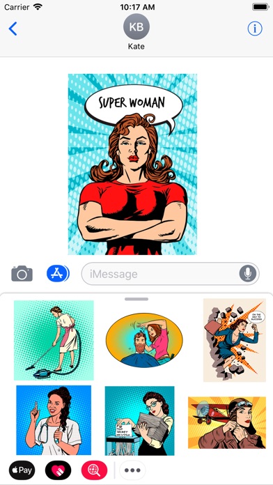 Awesome woman emoji & stickers screenshot 2