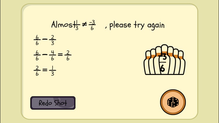 4 Dice a Fractions Game screenshot-7