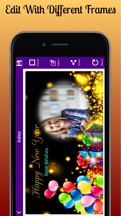 New Year Photo Frame Editor screenshot 3