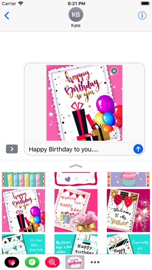 Happy Birthday Card Stickers(圖3)-速報App