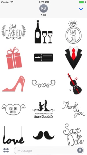 Wonderful Wedding Stickers