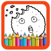 Candy Cookie Book Coloring Page Games