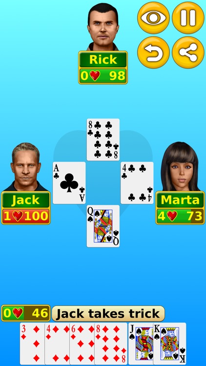 Hearts - Play online & offline screenshot-0