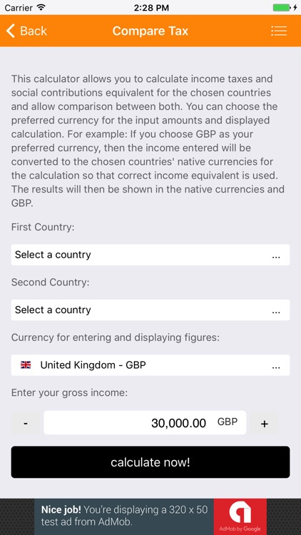 World Tax Calculator