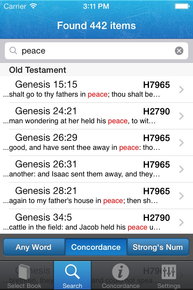 Strong's Concordance screenshot 2