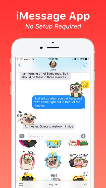 Pug Life Emoji Stickers