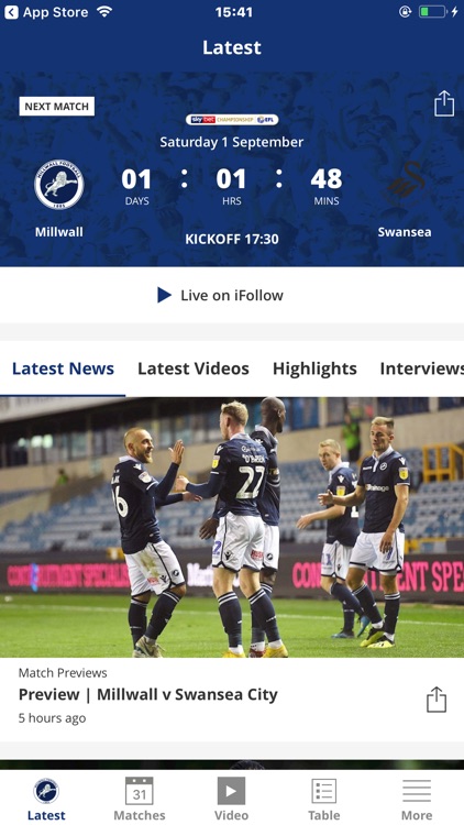 Millwall Official App