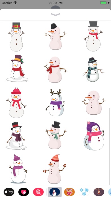 Snowman Winter stickers emoji screenshot 4