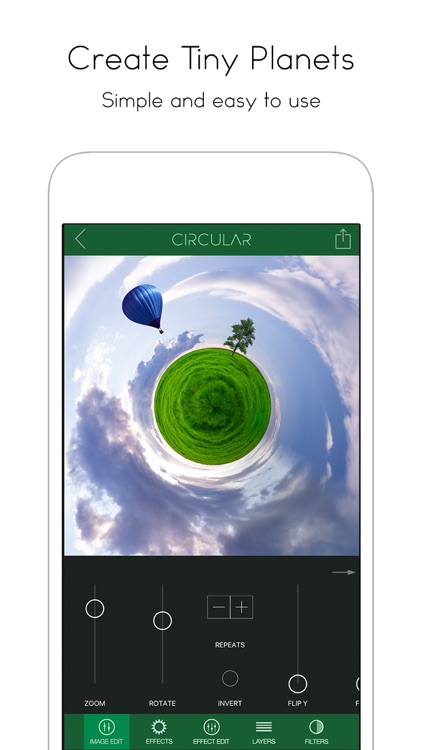 Circular Tiny Planet Editor