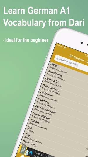 Dari Deutsch Vokabeln A1(圖1)-速報App