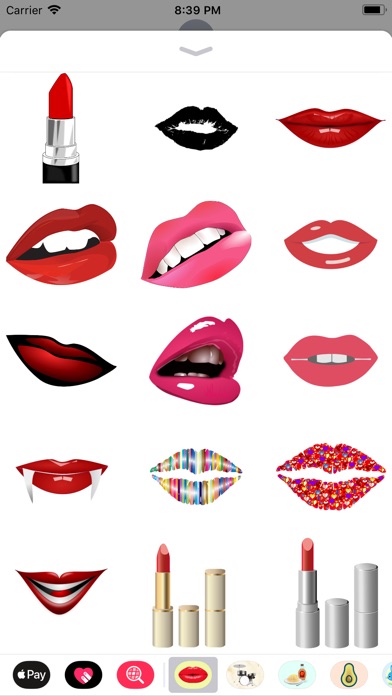 Kissing Smoochy Lips Stickers screenshot 4