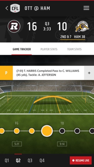 CFL Mobile - The Official App