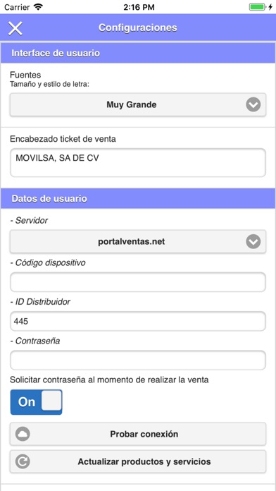 Movilsa - Ventas screenshot 2