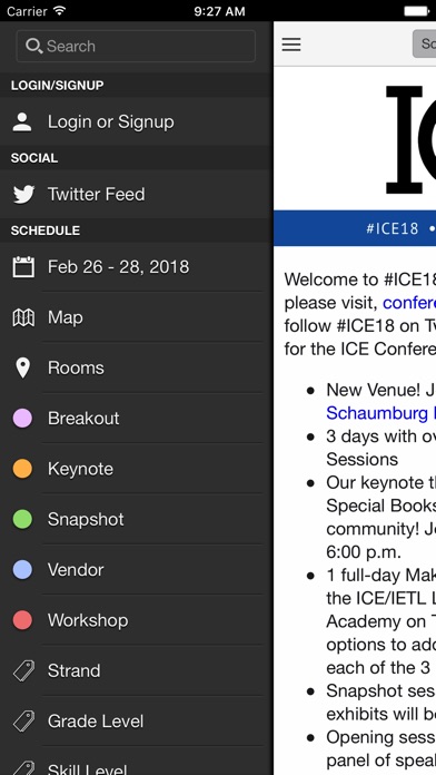 #ICE18 screenshot 2