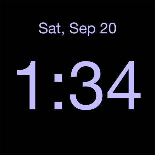 Disappearing Bedside Clock iOS App