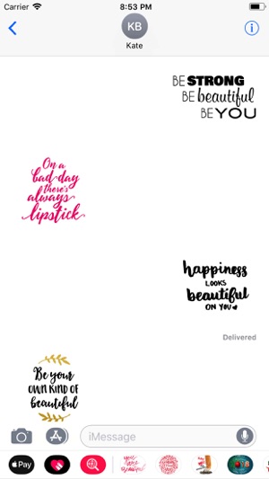 Beauty Love Quote Sticker Pack(圖1)-速報App