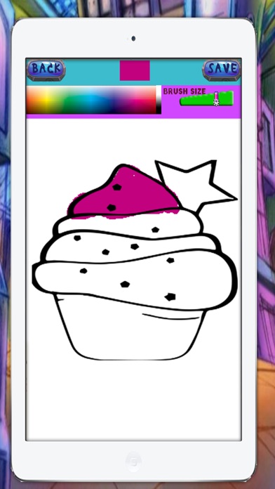 Cupcake Coloring Learning Game screenshot 3