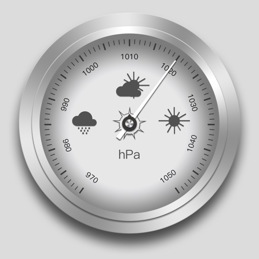 気圧計GPS - 現在の気圧と高度