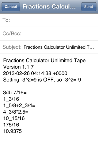 Fractions Calculator screenshot 3