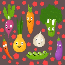 Vegetables Name Learning Card