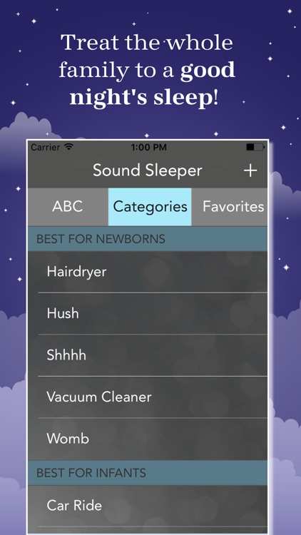 Sound Sleeper - white noise machine for baby sleep