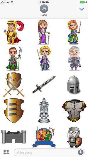 Medieval Knights Stickers(圖4)-速報App