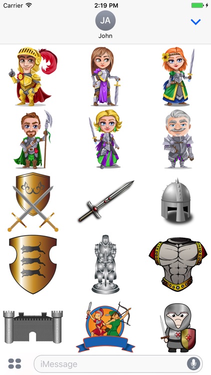 Medieval Knights Stickers screenshot-3