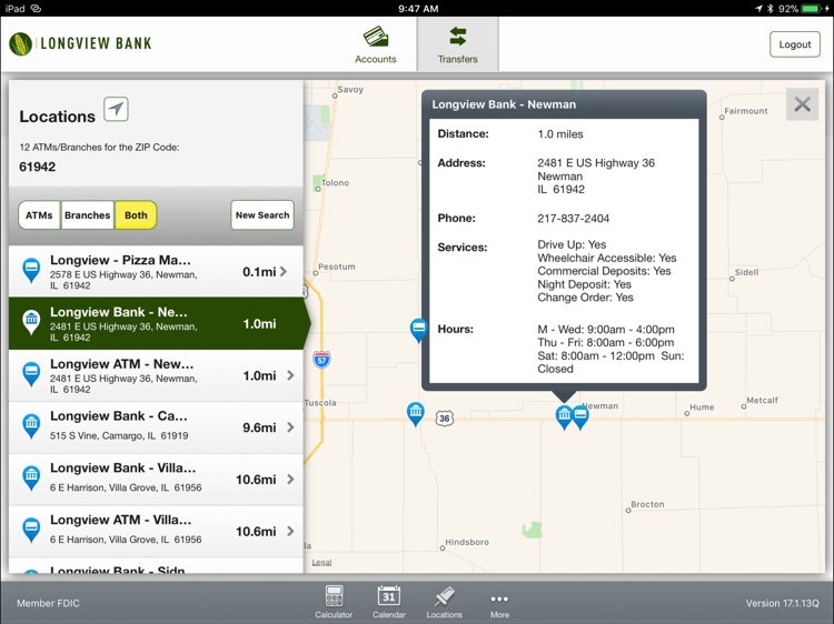 Longview Bank for iPad screenshot-4