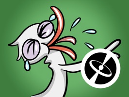 A set of beautiful, funny and cute stickers with goose