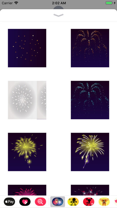 Animated Fireworks GIF SMS App screenshot 3