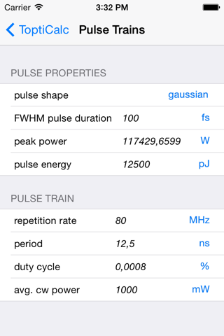 ToptiCalc Optics Calculator - náhled