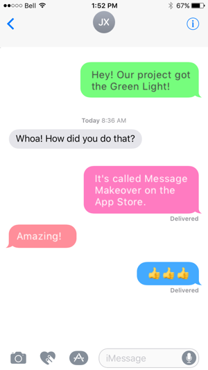 Message Makeover - Colorful Text Message