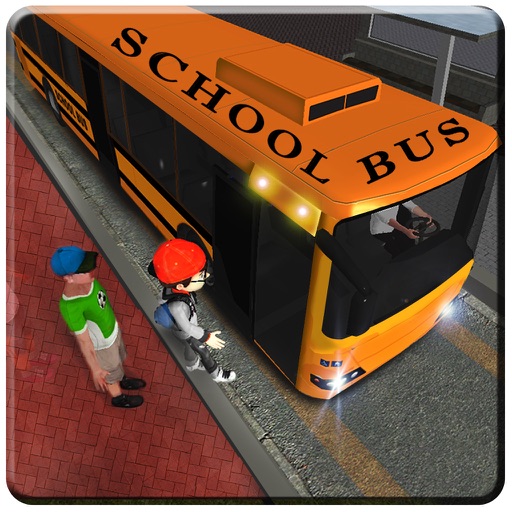 School Bus Driving sim-ulator Icon