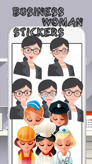 Business Woman Stickers