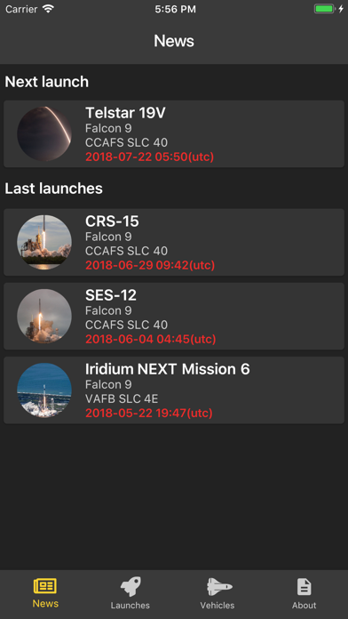 SpaceXNews - News and launches screenshot 2