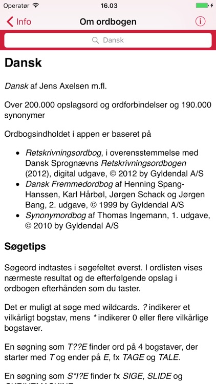Gyldendal's Danish Dictionary screenshot-4