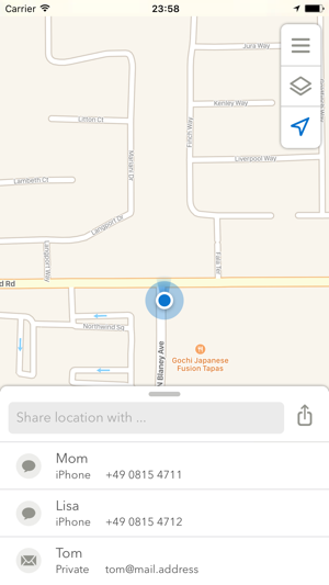 Shareloc: Location Sharing(圖2)-速報App