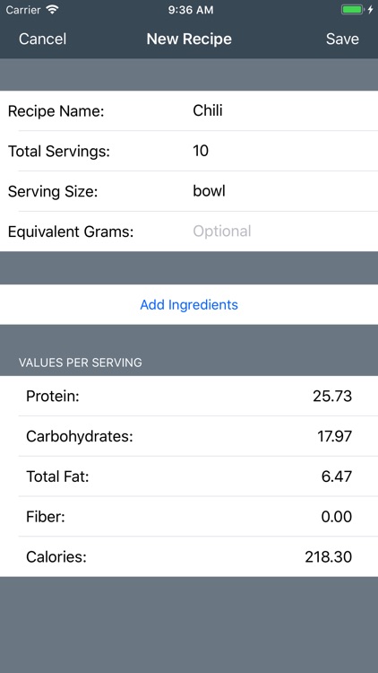 Trackit Macronutrient Tracker screenshot-3